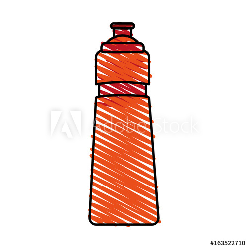 500x500 Sport Water Bottle Vector Illustration