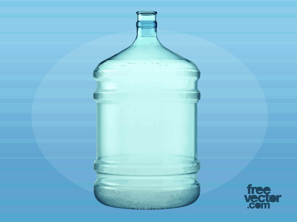 1024x765 Big Plastic Water Bottle Vector Art Graphics