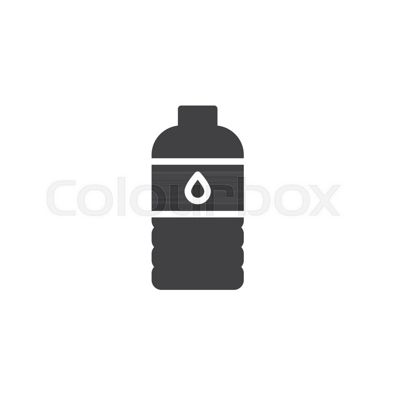 800x800 Water Bottle Vector Icon Filled Flat Stock Vector Colourbox