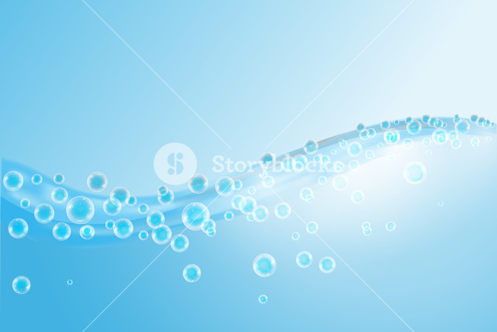 Abstract Water Wave Surface With Bubbles Vector Illustration 1000x667 Abstract Water Wave Surface With Bubbles Vector Illustration