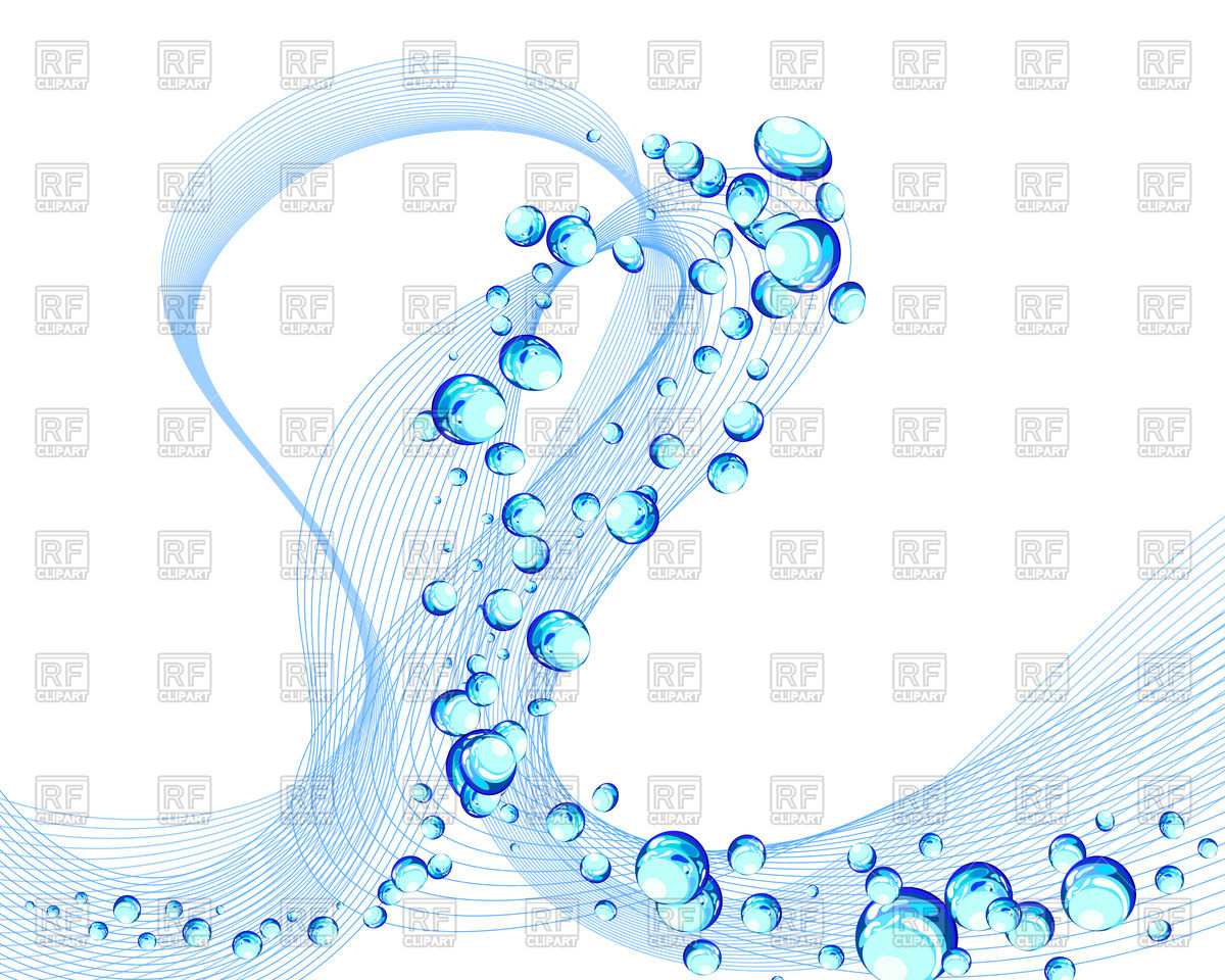 Abstract Blue Water Wave Background With Bubbles Vector Image 1200x960 Abstract Blue Water Wave Background With Bubbles Vector Image