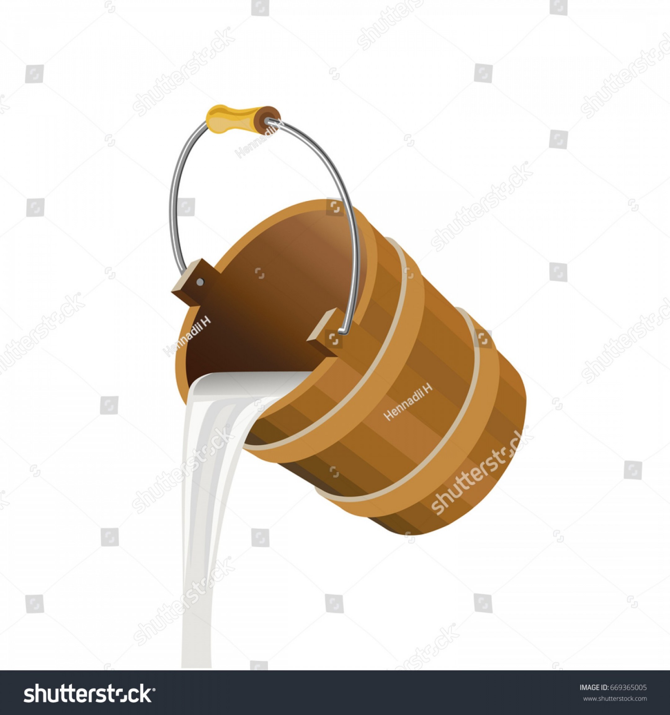 Pouring Milk Into Wooden Bucket Vector Handandbeak 2160x2304 Pouring Milk Into Wooden Bucket Vector Handandbeak