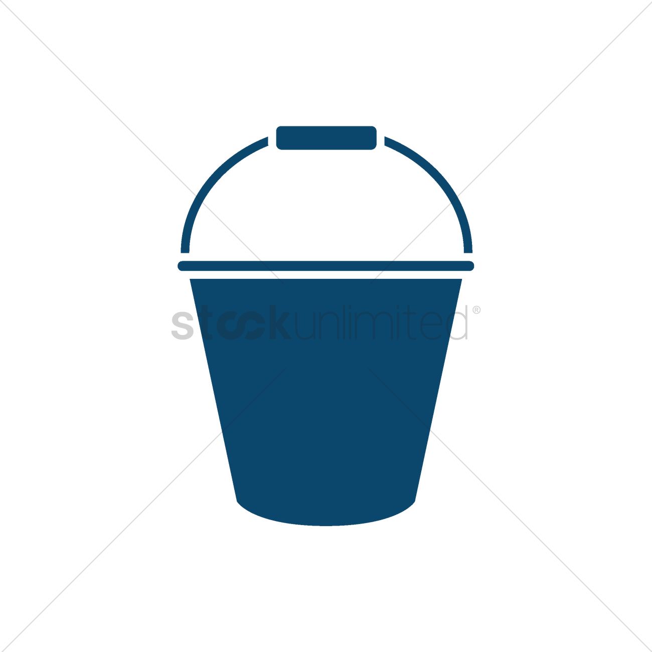 Water Bucket Vector Image 1300x1300 Water Bucket Vector Image