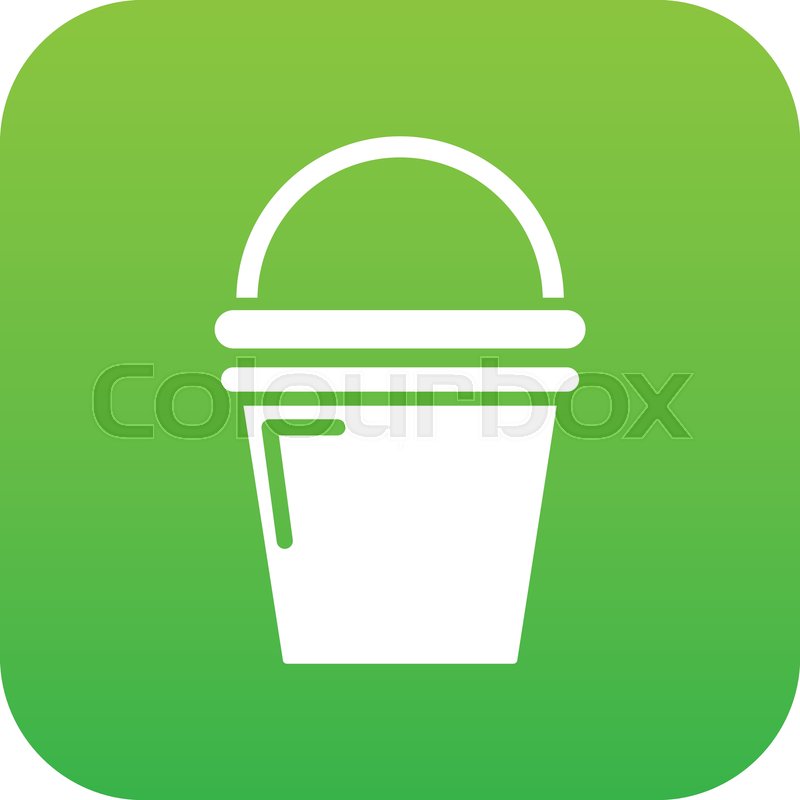 Water Bucket Icon Green Vector Stock Vector Colourbox 800x800 Water Bucket Icon Green Vector Stock Vector Colourbox