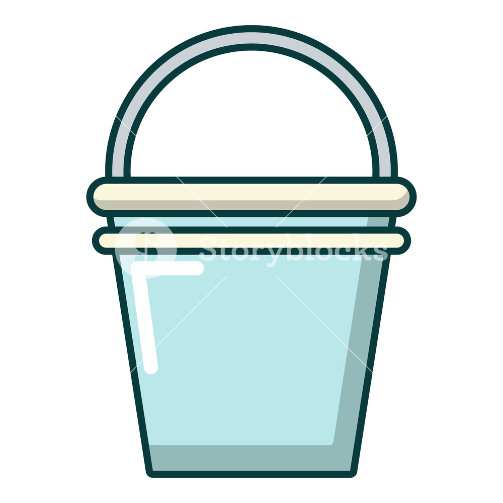 Water Bucket Icon Cartoon Illustration Of Water Bucket Vector 1000x1000 Water Bucket Icon Cartoon Illustration Of Water Bucket Vector