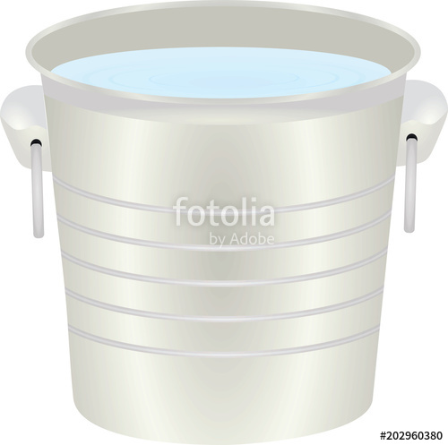 Water Bucket Vector Illustration Stock Image And Royalty Free 500x497 Water Bucket Vector Illustration Stock Image And Royalty Free