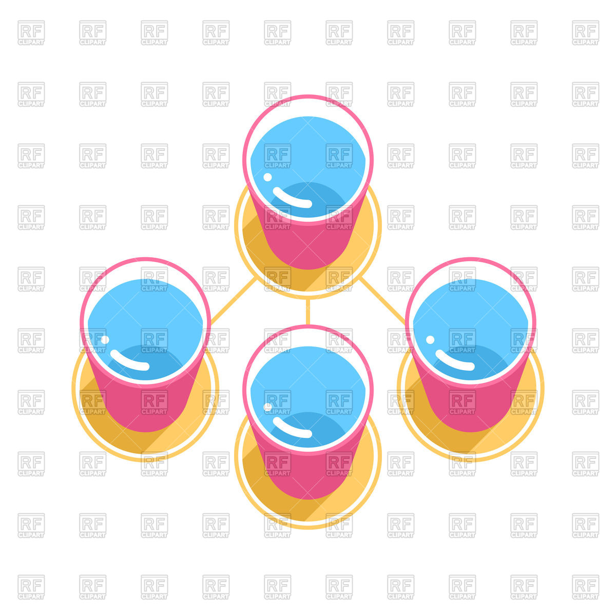 Water Distribution Scheme With Buckets 1200x1200 Water Distribution Scheme With Buckets