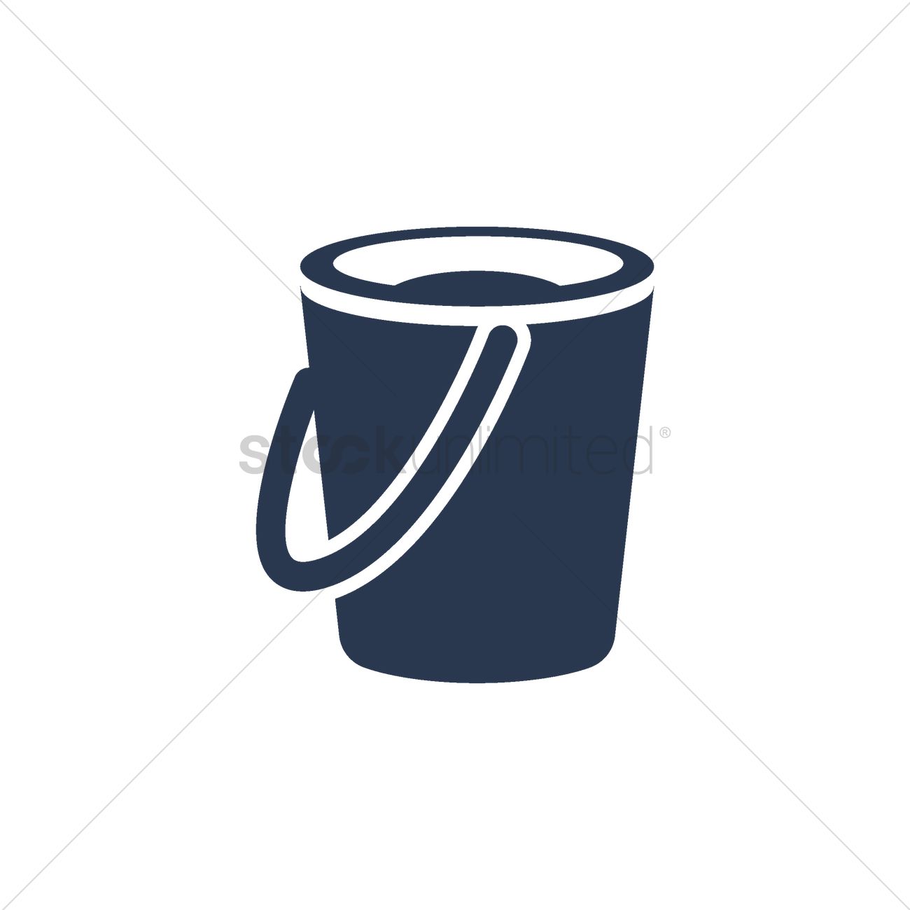 Bucket Of Water Vector Image 1300x1300 Bucket Of Water Vector Image