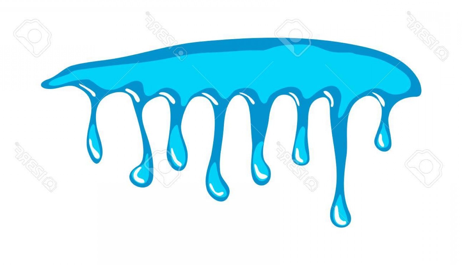 1560x894 Photostock Vector Water Ink Drip Dripping Paint Vector Symbol Icon