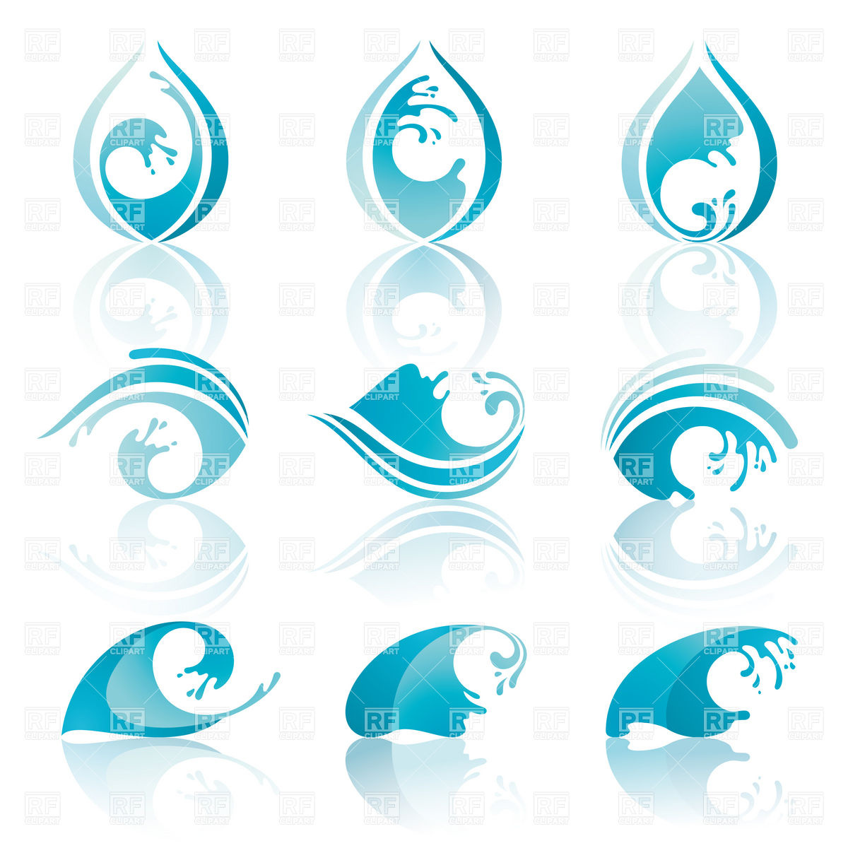 1200x1200 Wave And Water Symbols