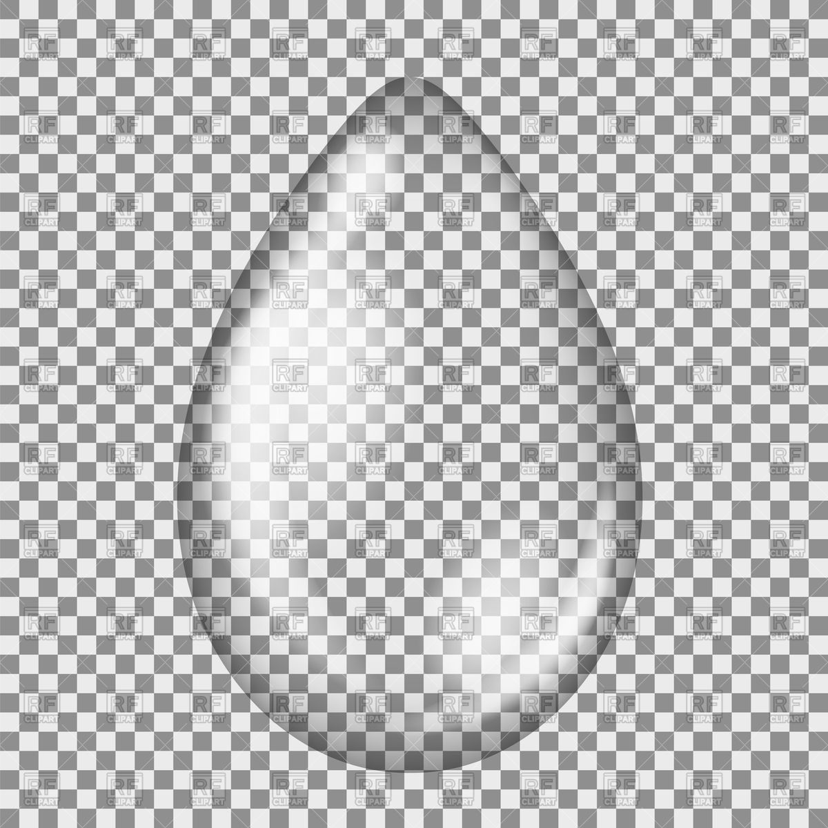 Transparent Water Drop On Grey Checkered Background Vector Image 1200x1200 Transparent Water Drop On Grey Checkered Background Vector Image