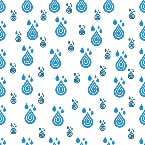 Water Drops Background Repeating Flat Blue Design Free Vector 600x600 Water Drops Background Repeating Flat Blue Design Free Vector