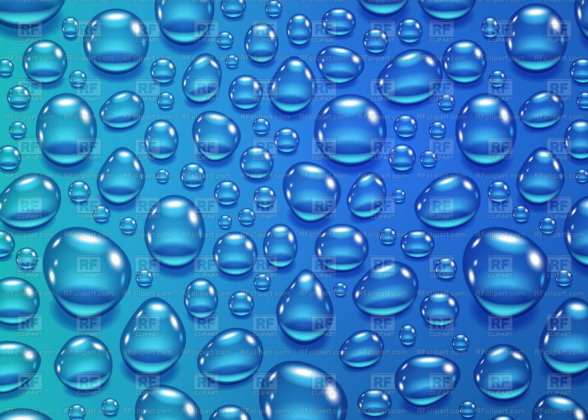 Water Drops On The Blue Background Vector Image Of Backgrounds 1200x857 Water Drops On The Blue Background Vector Image Of Backgrounds