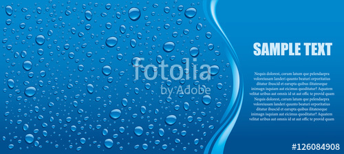 Blue Water Drops Background Stock Image And Royalty Free Vector 500x224 Blue Water Drops Background Stock Image And Royalty Free Vector