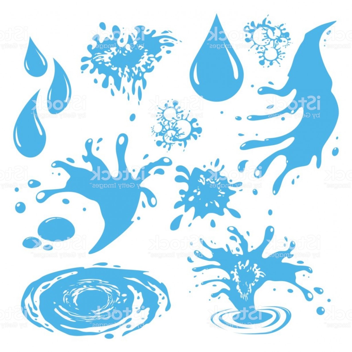 1228x1228 Water Drop Icon Set Vector Raindrop Silhouette Gm Catchsplace