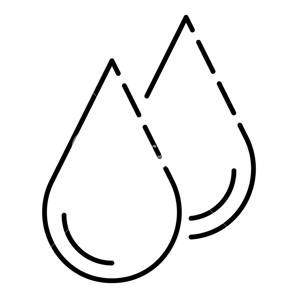 1000x1000 Water Drop Icon Outline Water Drop Vector Icon For Web Design