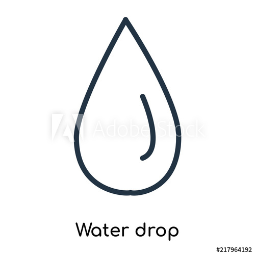 500x500 Water Drop Icons Isolated On White Background Modern And Editable