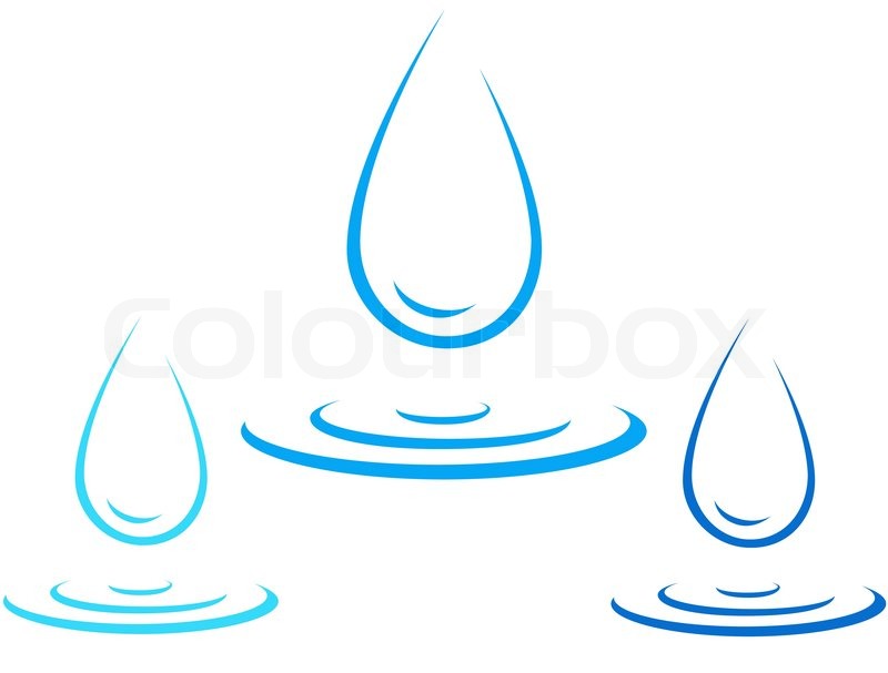 800x607 Set Of Colorful Water Drop Icon With Stock Vector Colourbox