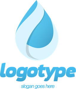 257x300 Blue Pure Water Drop Logo Vector