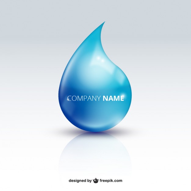626x626 Water Drop Logo Vector Free Download