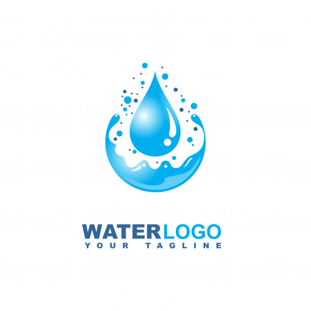 626x626 Water Drop Vector Logo With Leaf And Hand Vector Premium Download