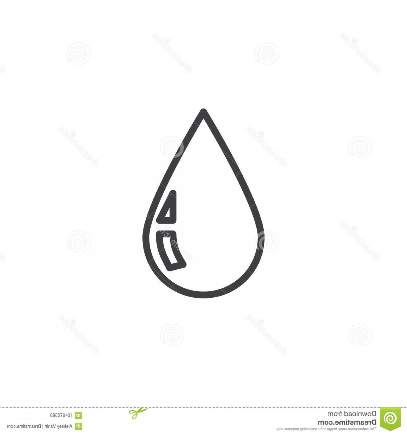 Water Drop Outline Vector at Vectorified.com | Collection of Water Drop ...