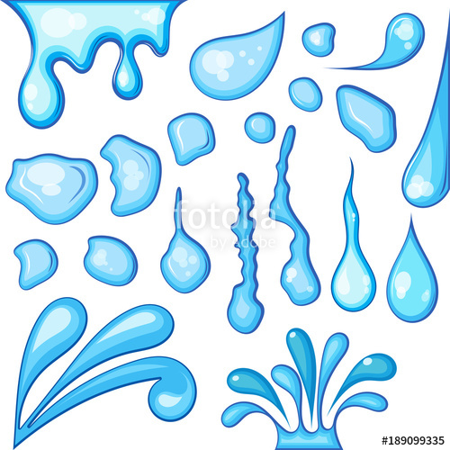 Water Drop Or Splash Vector Eyewaters Or Droplets Of Waterfall 500x500 Water Drop Or Splash Vector Eyewaters Or Droplets Of Waterfall
