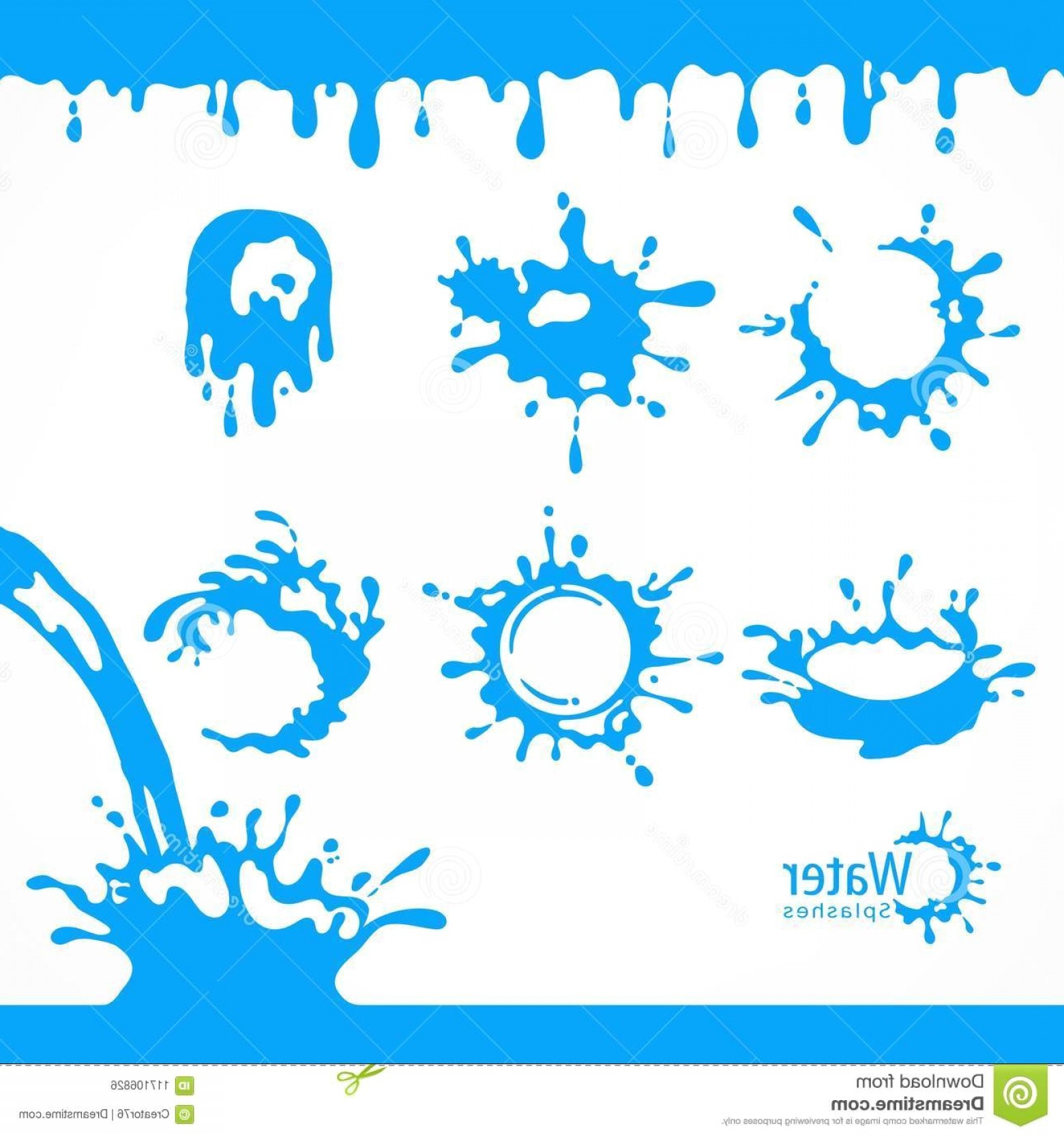 Water Drop Splash Vector at Vectorified.com | Collection of Water Drop ...