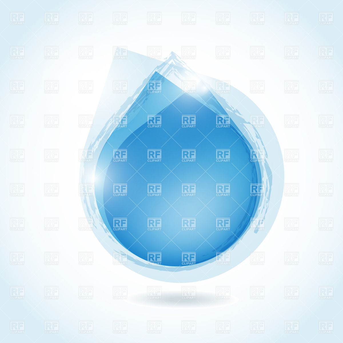 Blue Stylized Water Drop Vector Image Of Backgrounds, Textures 1200x1200 Blue Stylized Water Drop Vector Image Of Backgrounds, Textures