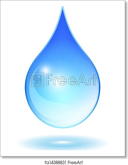 450x580 Free Art Print Of Vector Glass Water Drop Vector Glass Water Drop