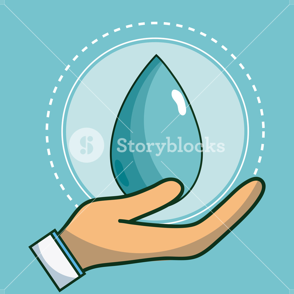 Hand Holding Water Drop Vector Illustration Graphic Design Royalty 1000x1000 Hand Holding Water Drop Vector Illustration Graphic Design Royalty