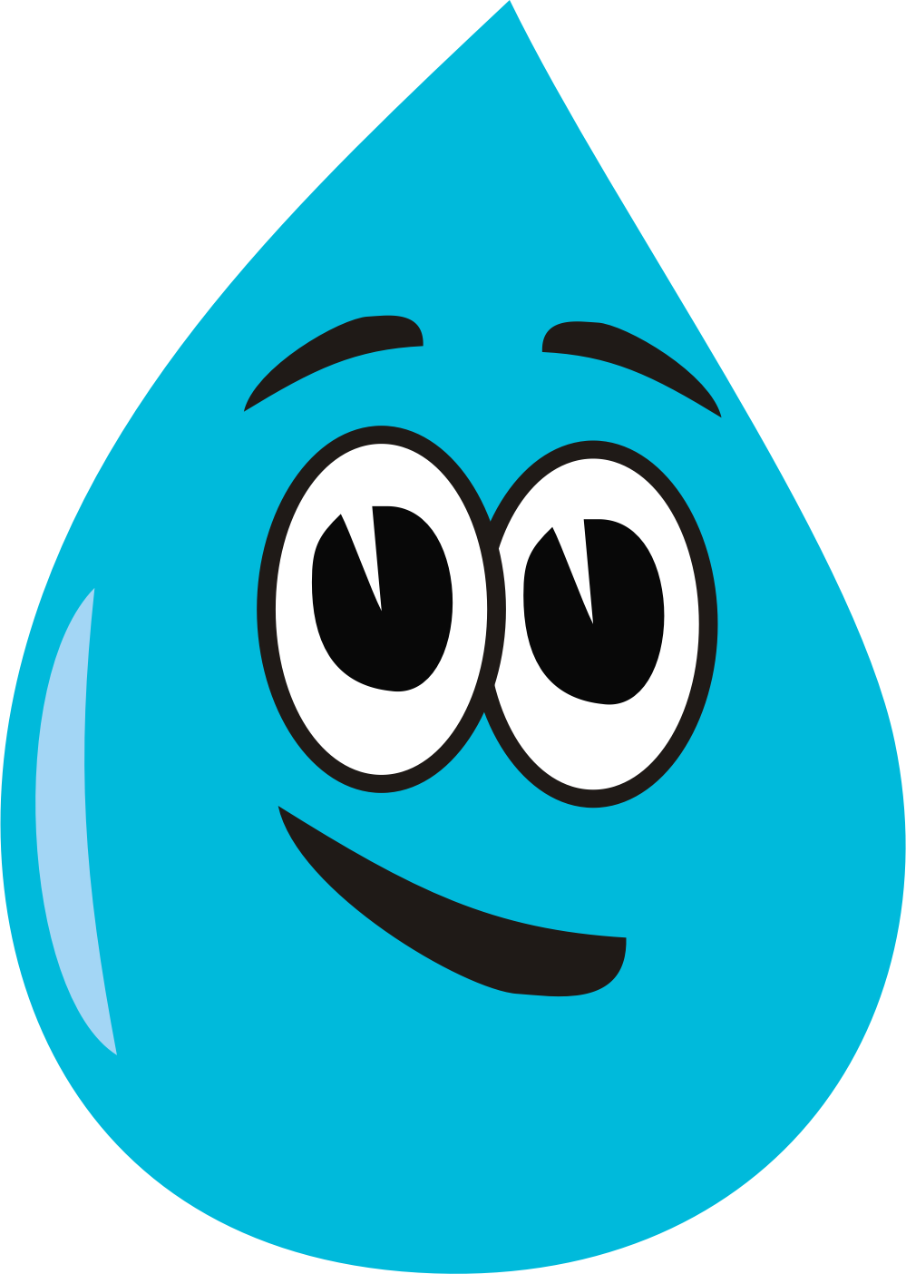 Happy Water Droplet Vector Image 999x1404 Happy Water Droplet Vector Image