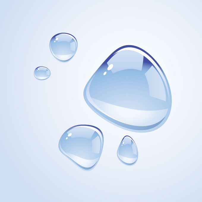 Water Drops Vector Graphics 680x680 Water Drops Vector Graphics