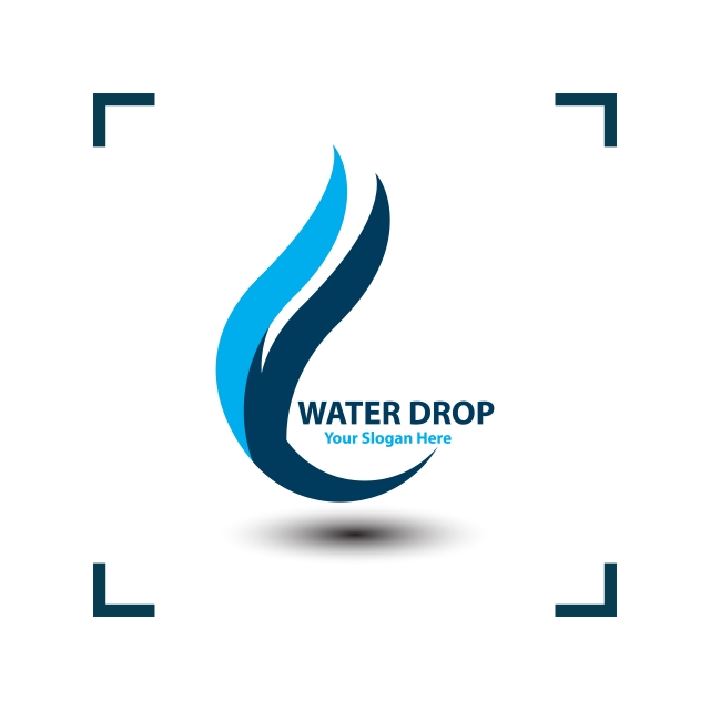 640x640 Water Drop Vector Image On White Background, Template, Drop, Water