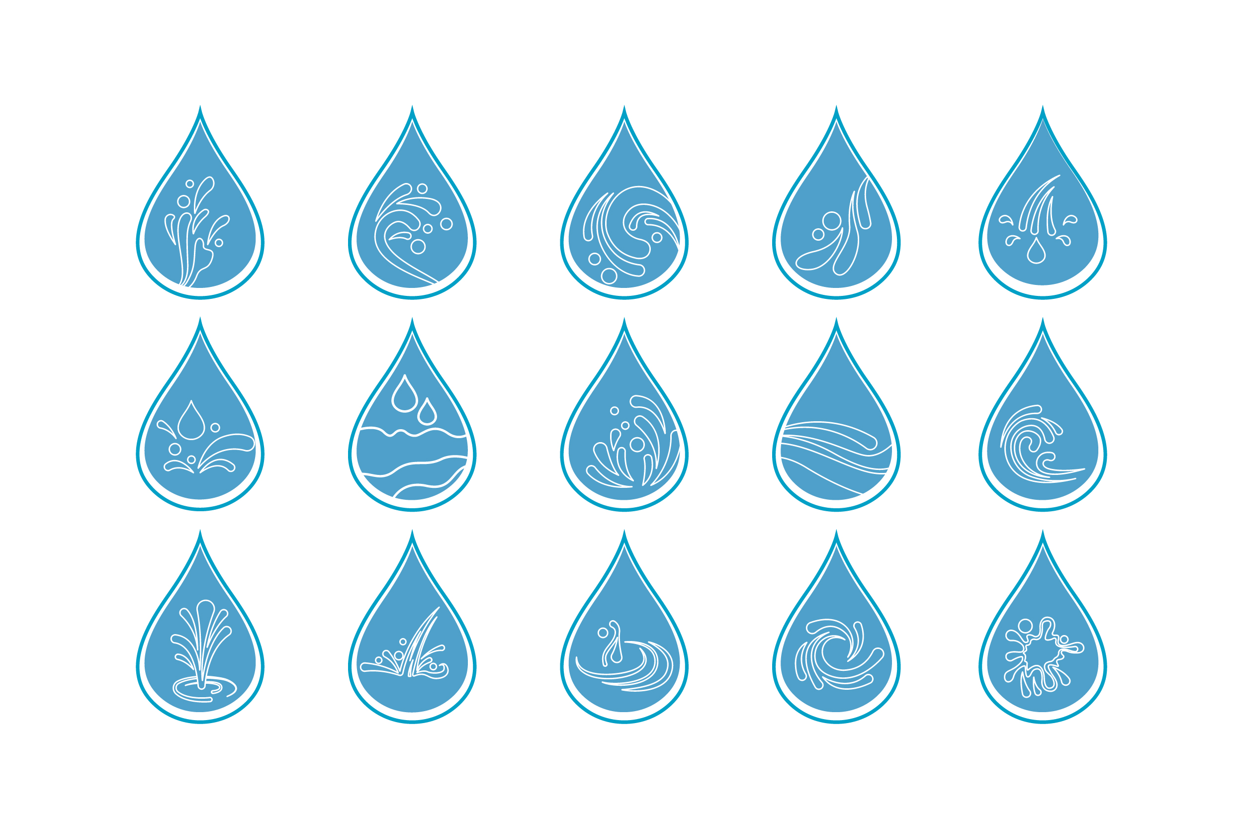 Water Drop Vector Icon 2500x1667 Water Drop Vector Icon