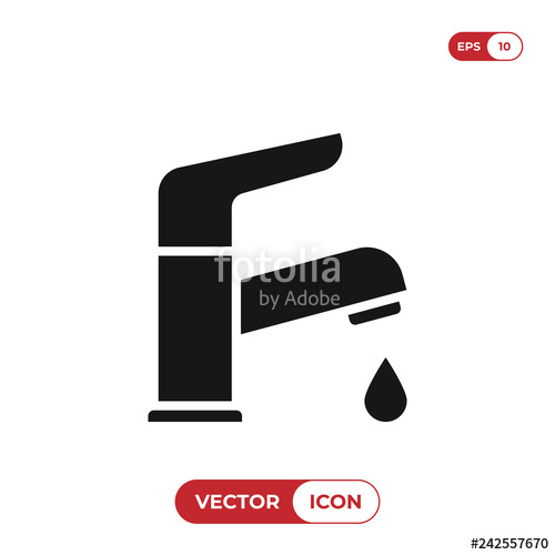 500x500 Water Tap Icon Faucet Vector Stock Image And Royalty Free Vector