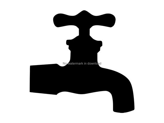 570x427 Faucet Cutting Clipart Water Faucet Png Faucet Etsy