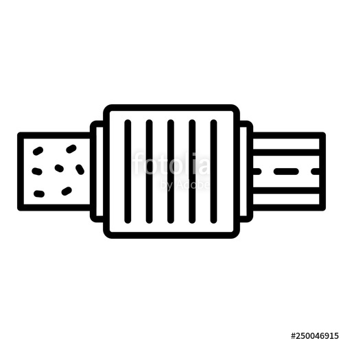 500x500 Pipe Water Filter Icon Outline Pipe Water Filter Vector Icon