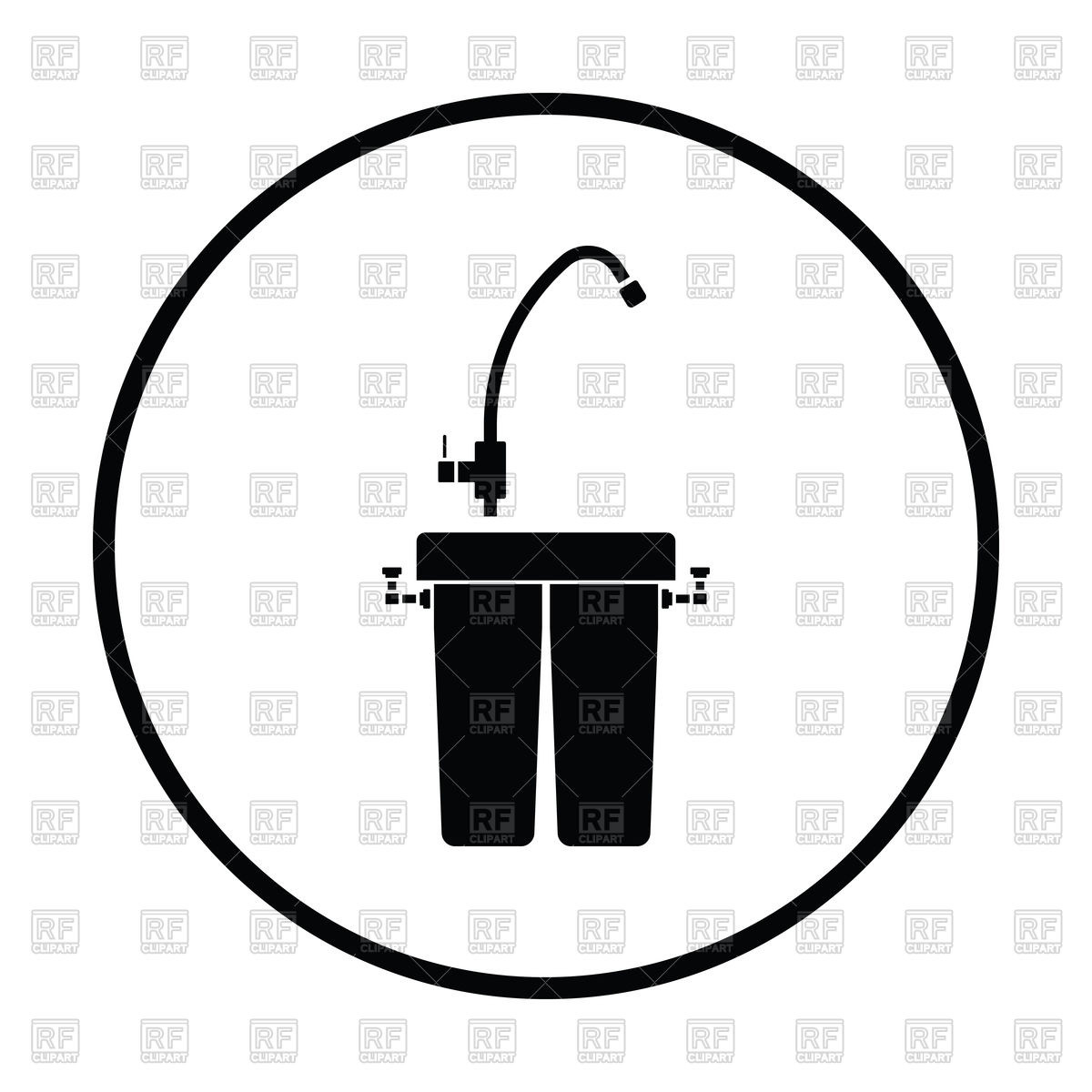 1200x1200 Silhouette Of Water Filter Icon Vector Image Of Icons And Emblems