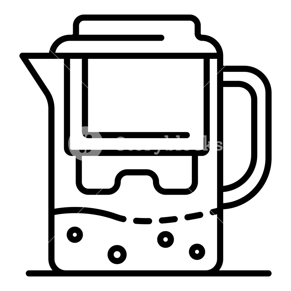 1000x1000 Water Filter Jug Icon Outline Water Filter Jug Vector Icon