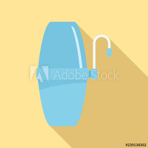 500x500 House Water Filter Icon Flat Illustration Of House Water Filter