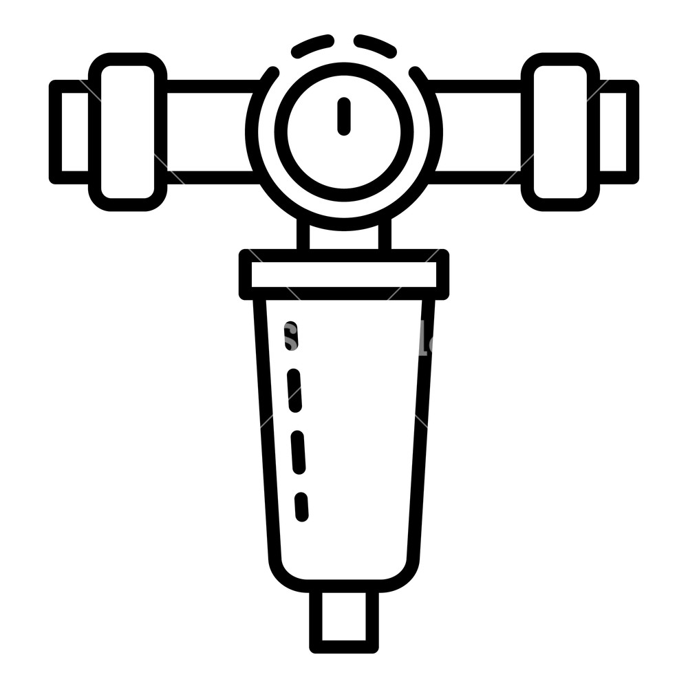 1000x1000 House Water Filter Icon Outline House Water Filter Vector Icon