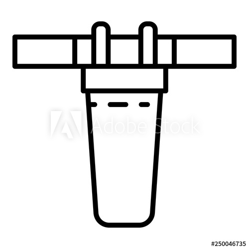 500x500 Mineral Water Filter Icon Outline Mineral Water Filter Vector