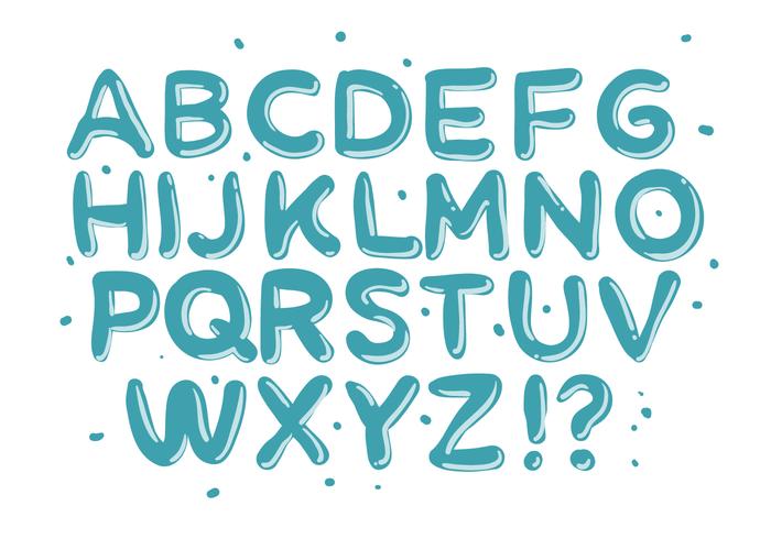 Water Font Vector At Collection Of Water Font Vector