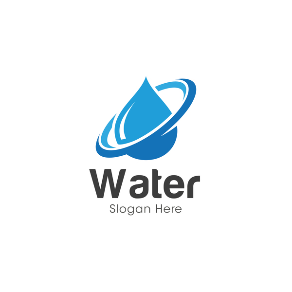 600x600 Vector Water Logo Design Free Download