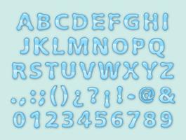 265x200 Water Font Free Vector Art