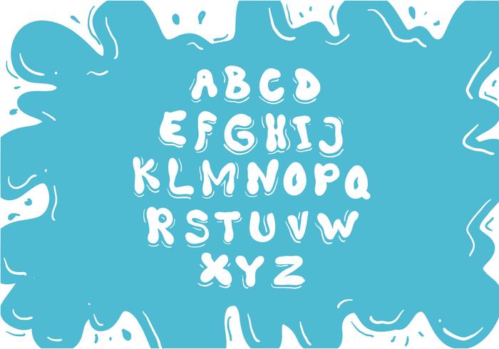 700x490 Water Font Vector