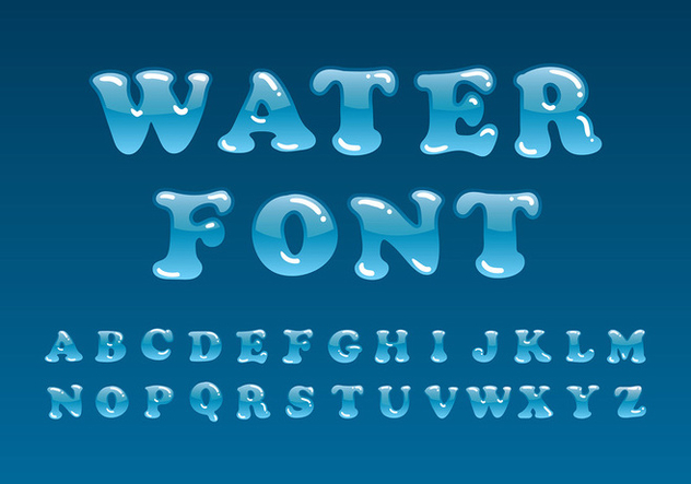 632x443 Water Font Vector Free Vector Download Cannypic