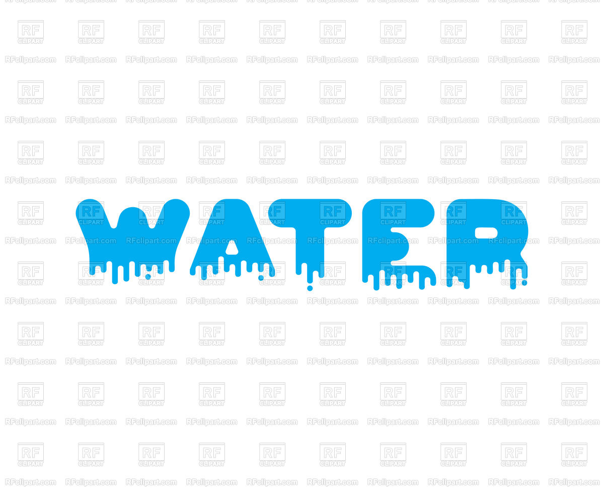 1200x974 Water Liquid Lettering Vector Image Of Fonts Type Maryvalery