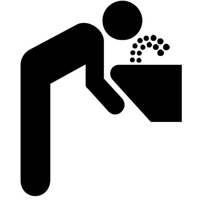 Drinking Fountain Vector Sign 660x660 Drinking Fountain Vector Sign